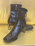 ✨ Step Up Your Style: Zara Metallic Heel Ankle Boots ✨