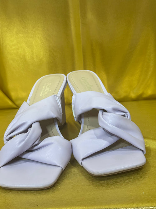 Charles by Charles David Lavender Twisted Block Heel Sandals - Size 8.5