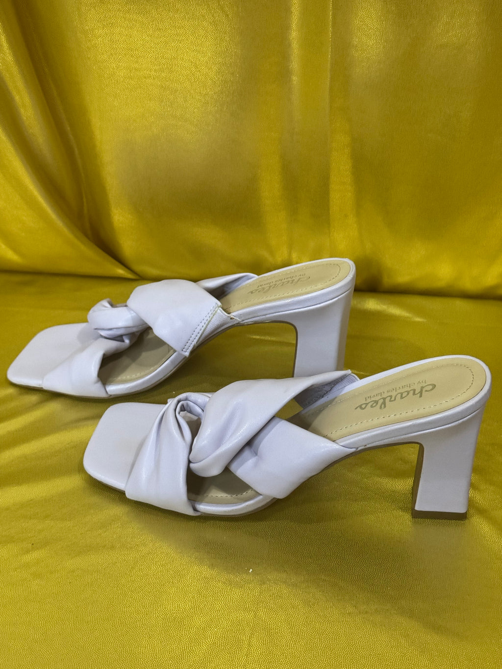 Charles by Charles David Lavender Twisted Block Heel Sandals - Size 8.5