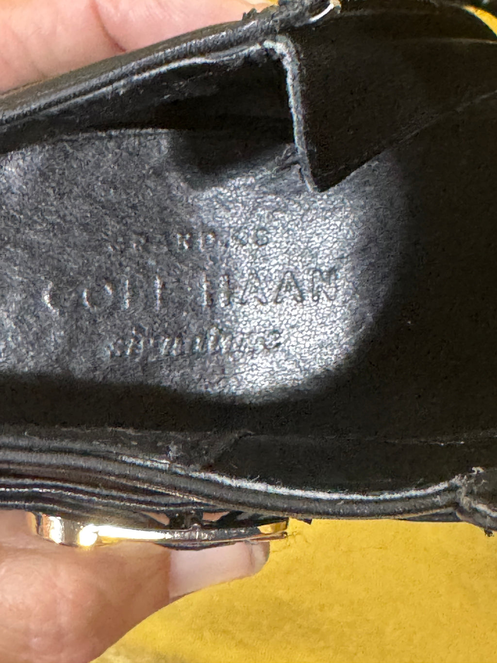 Cole Haan Yasmine Leather Shootie Ankle Boots Black Stiletto Heel Size 6B