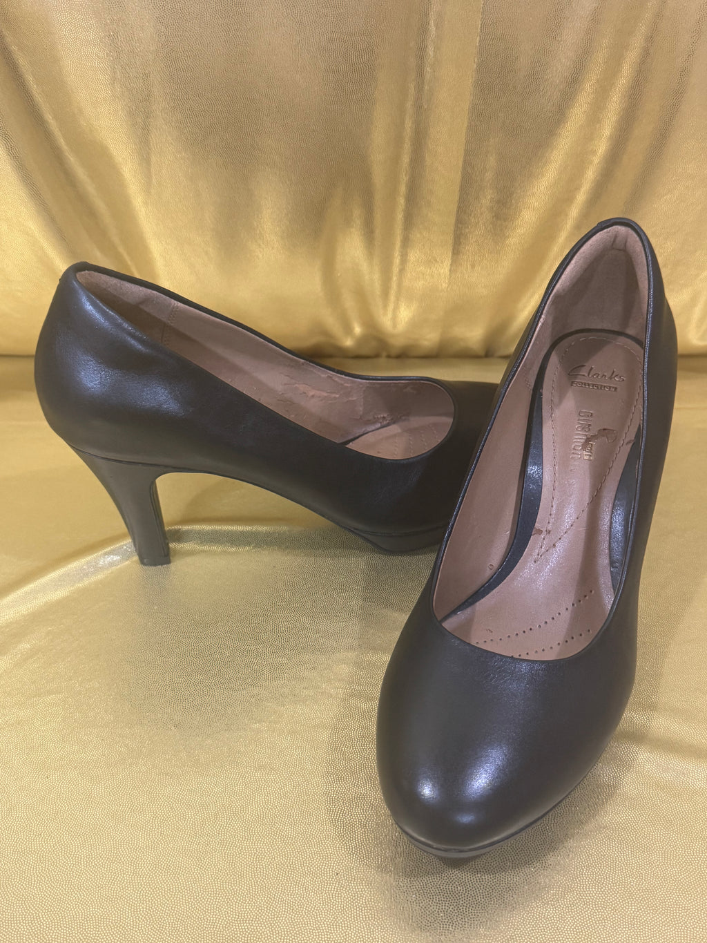 Classic Naturalizer Michelle Black Leather Heels | Size 8.5