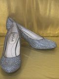 LifeStride Parigi Silver Glitter Classic Pumps | Size 9M | Comfort Insole