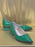 ✨ Green Goddess Pumps: Bold Style Meets Geometric Comfort ✨