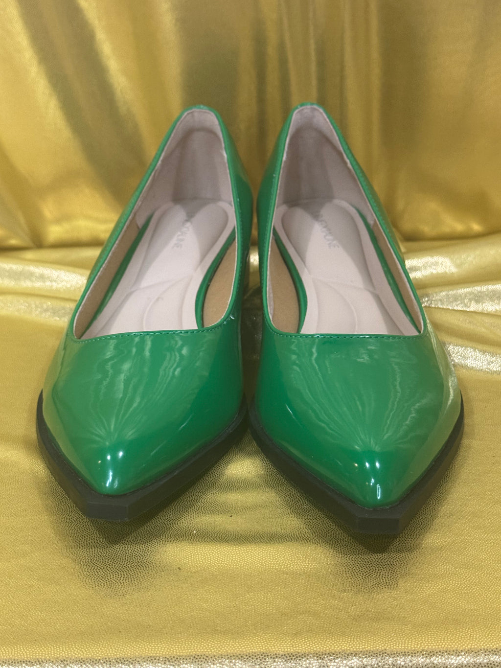 ✨ Green Goddess Pumps: Bold Style Meets Geometric Comfort ✨