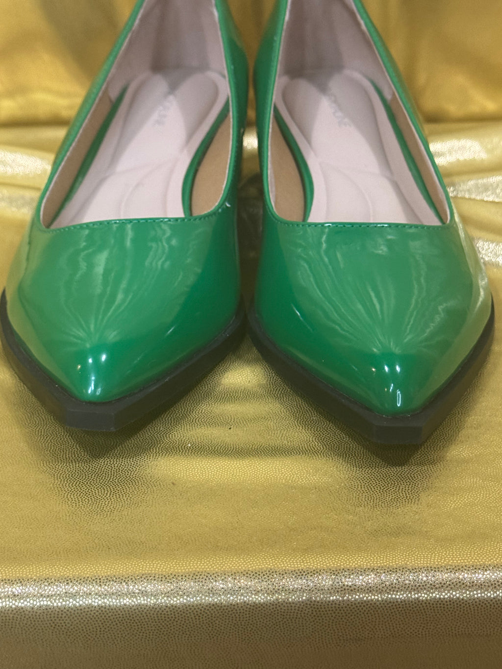 ✨ Green Goddess Pumps: Bold Style Meets Geometric Comfort ✨