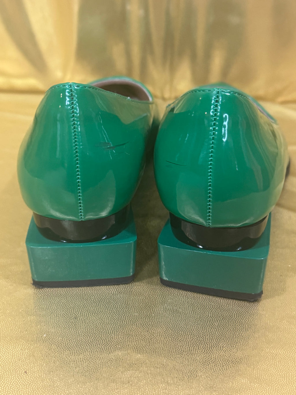 ✨ Green Goddess Pumps: Bold Style Meets Geometric Comfort ✨
