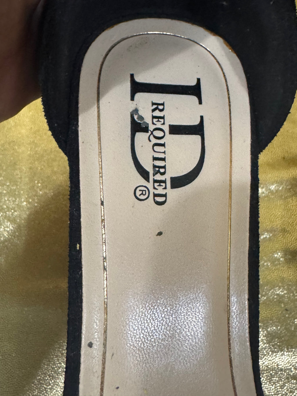✨ I.D. Required "Lively" Black Rhinestone Strappy Block Heels – Size 6.5