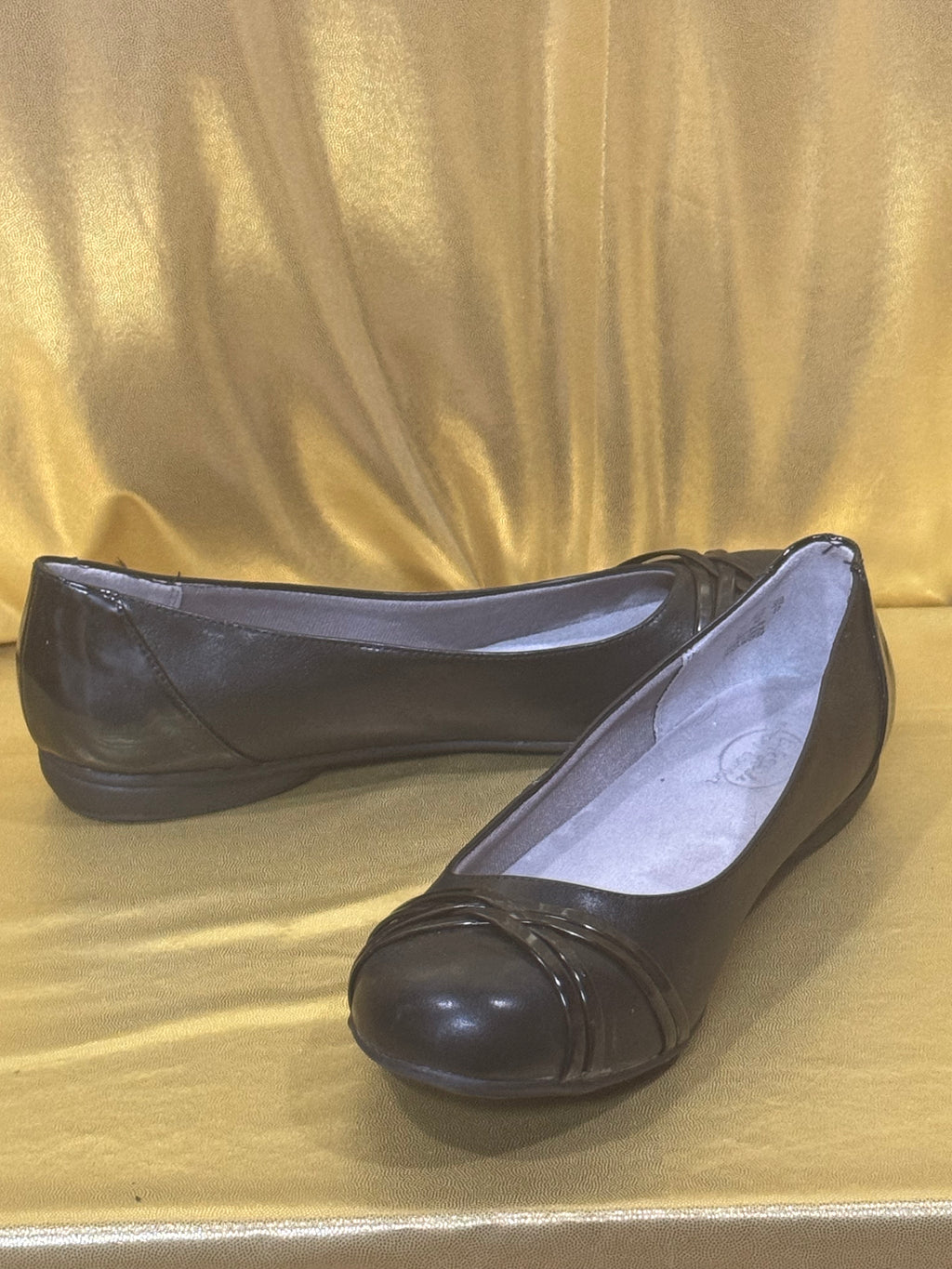 LifeStride Aliza Black Comfort Ballet Flats Size 11M