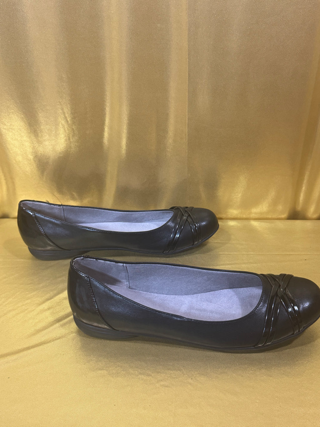 LifeStride Aliza Black Comfort Ballet Flats Size 11M