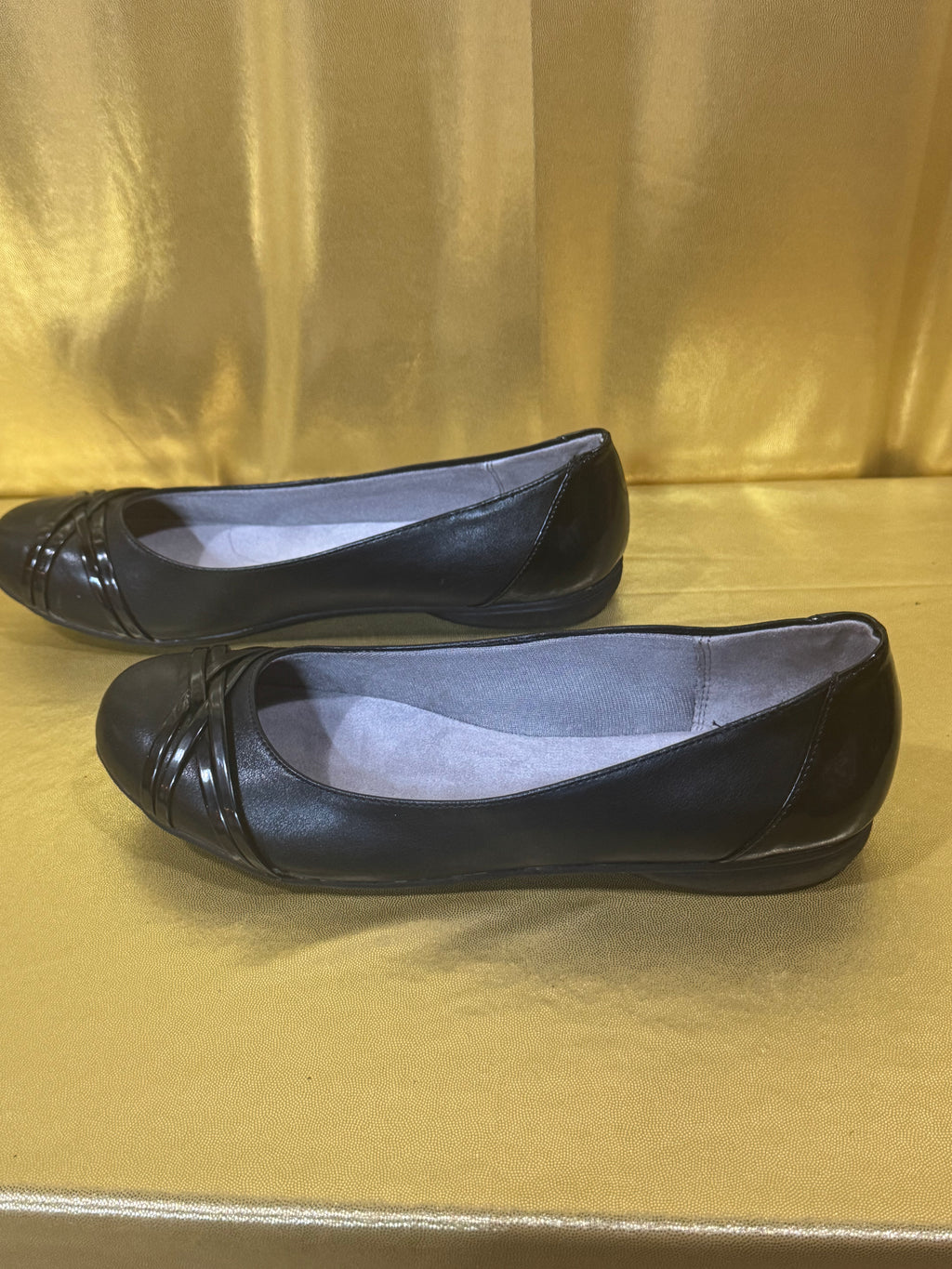 LifeStride Aliza Black Comfort Ballet Flats Size 11M