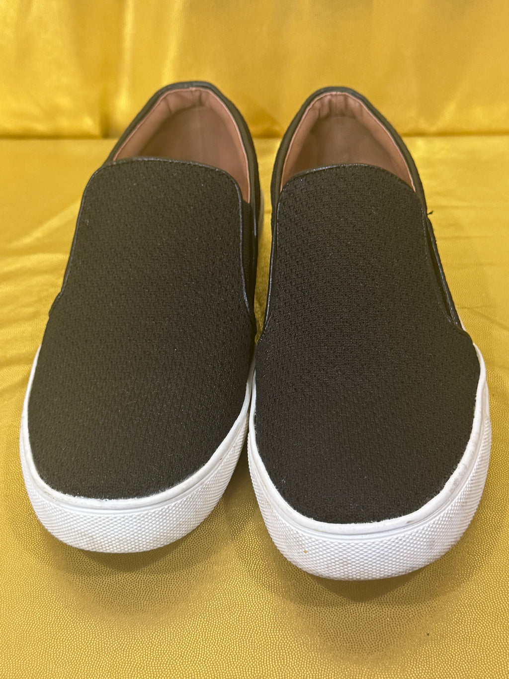 Steve Madden ALIGN Black Knit Slip-On Sneakers - Size 7.5 (Style ALIG02S)