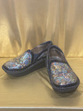 Alegria Debra Mosaic Patchwork Leather Slip-On Clogs | Women's Size 36 (US 6-6.5)