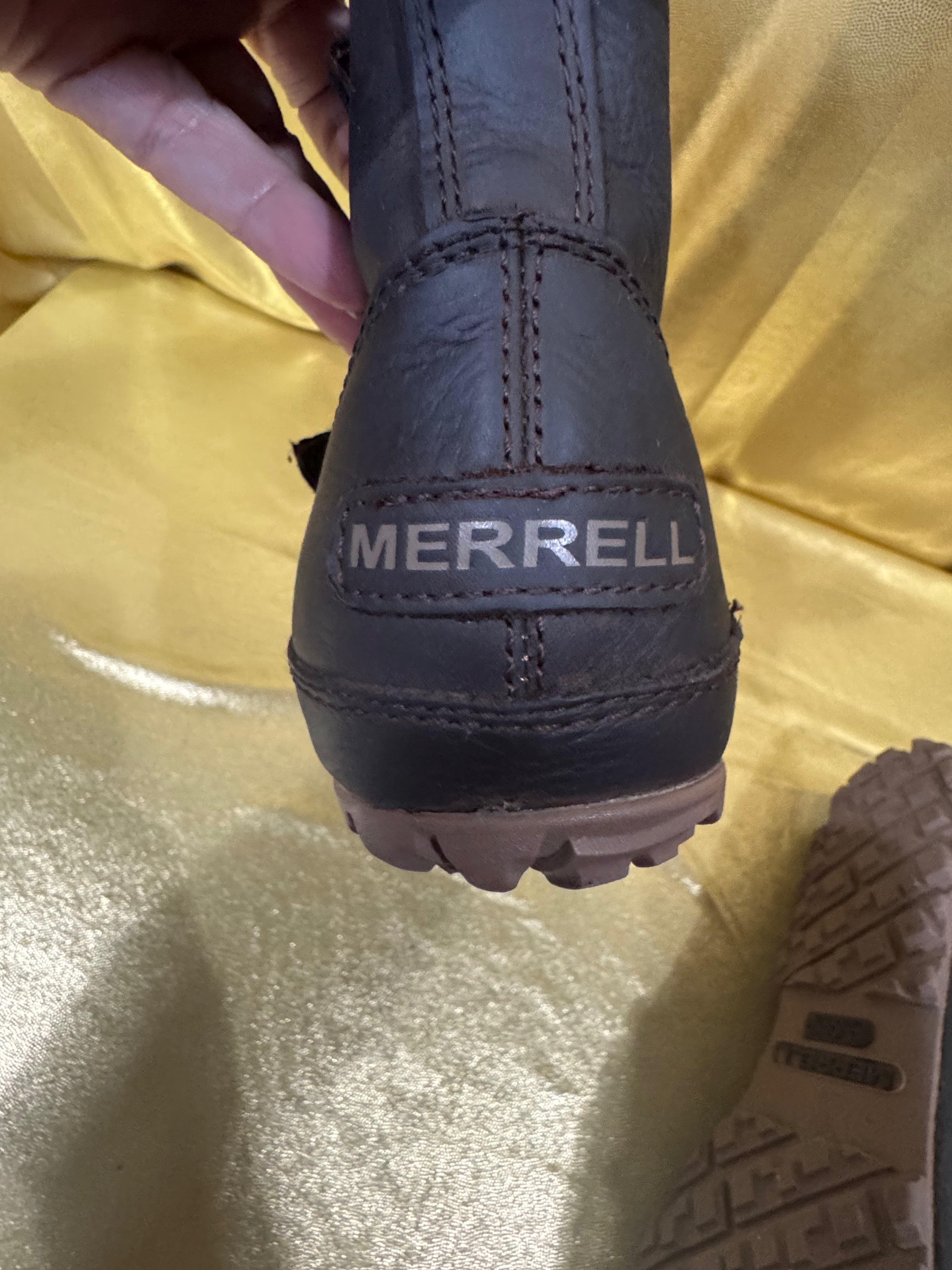 Merrell Haven Duo M-Select Dry Waterproof Brown Leather Ankle Boots Size 10