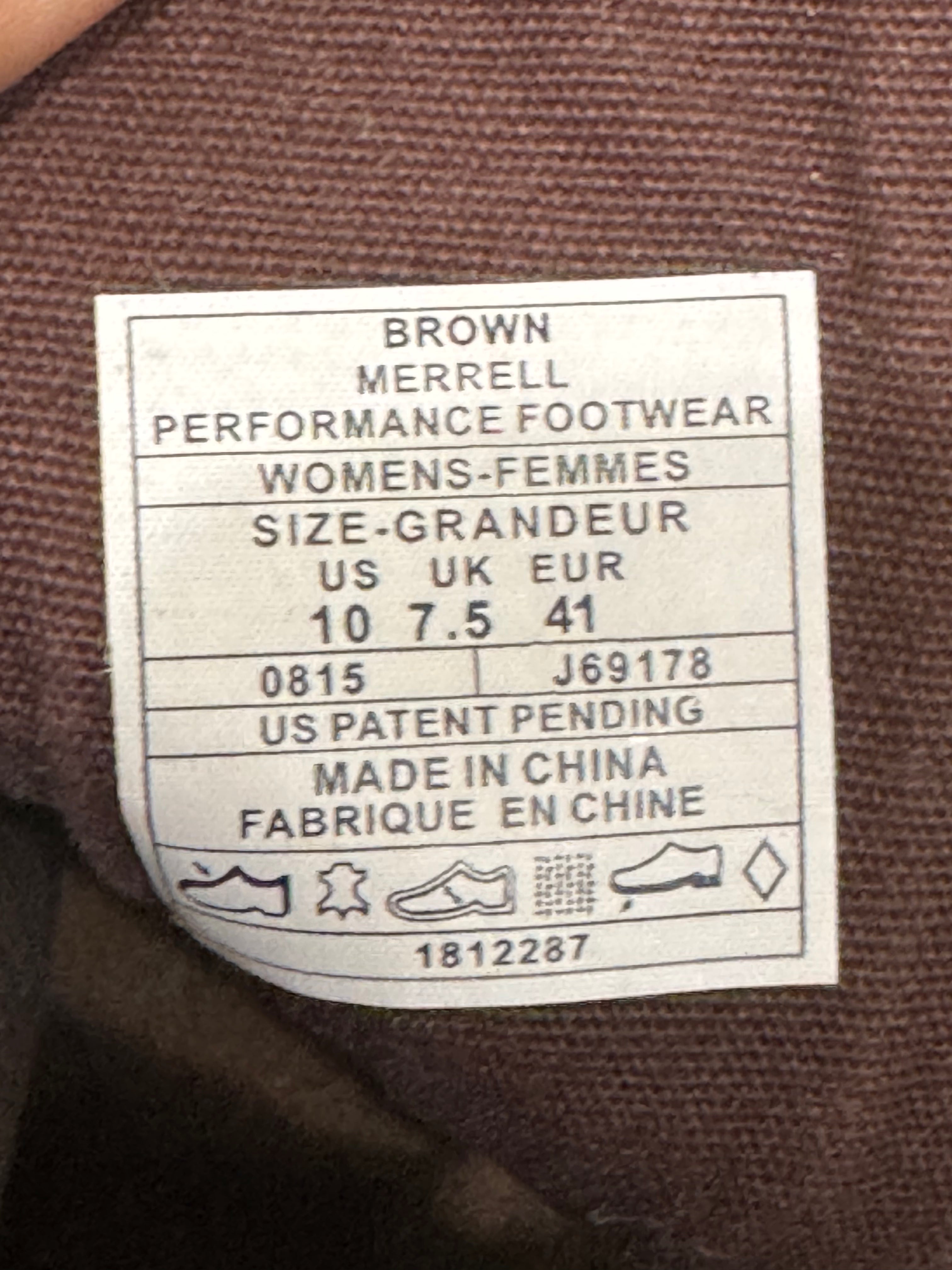 Merrell Haven Duo M-Select Dry Waterproof Brown Leather Ankle Boots Size 10