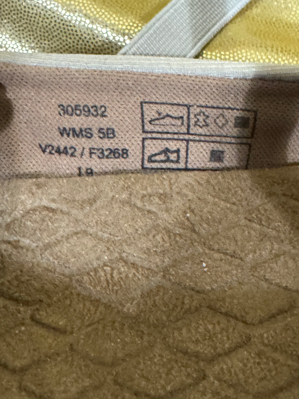 Lands' End Suede & Canvas Mary Jane Flats - Beige & Cream - Women's Size 7