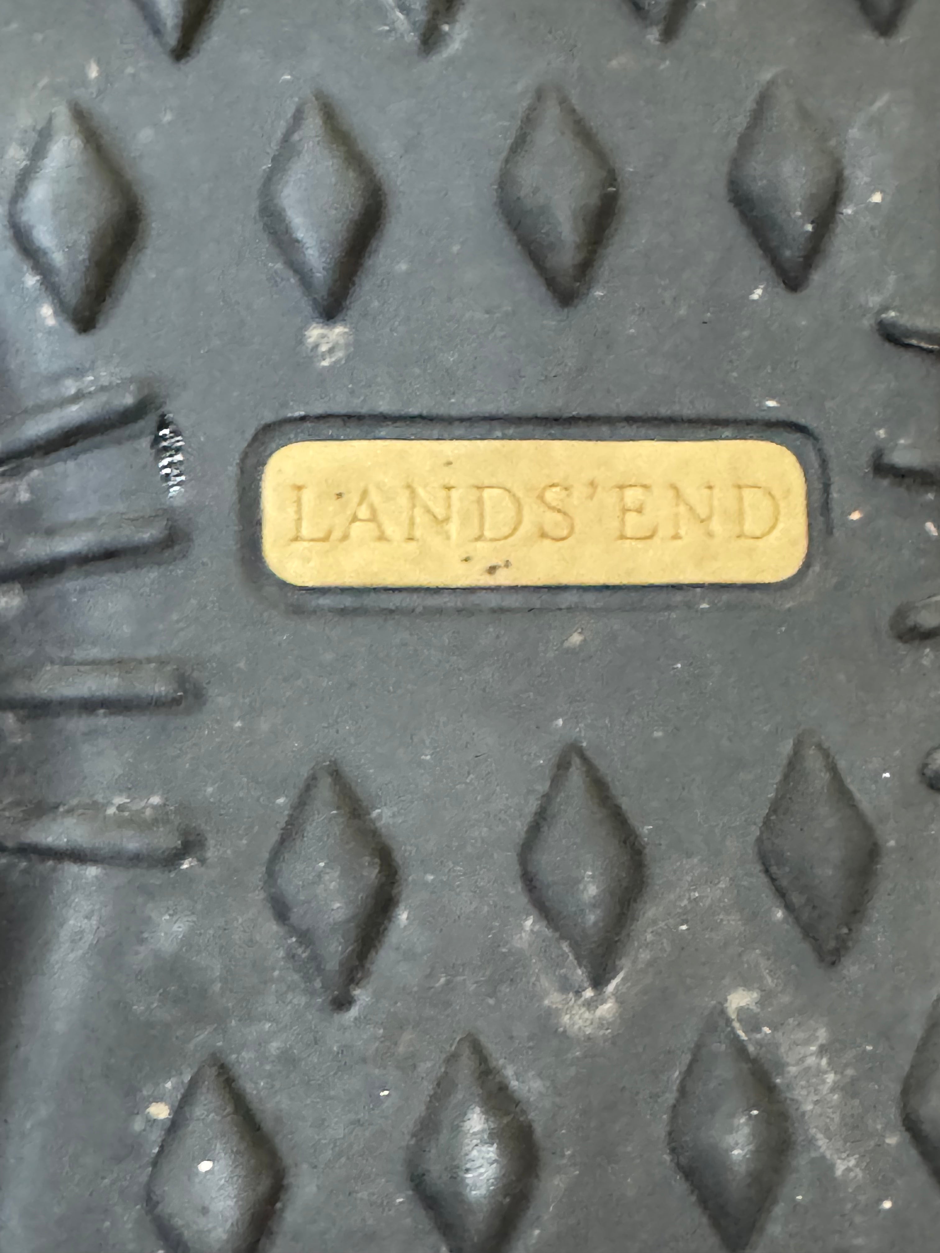 Lands' End Suede & Canvas Mary Jane Flats - Beige & Cream - Women's Size 7