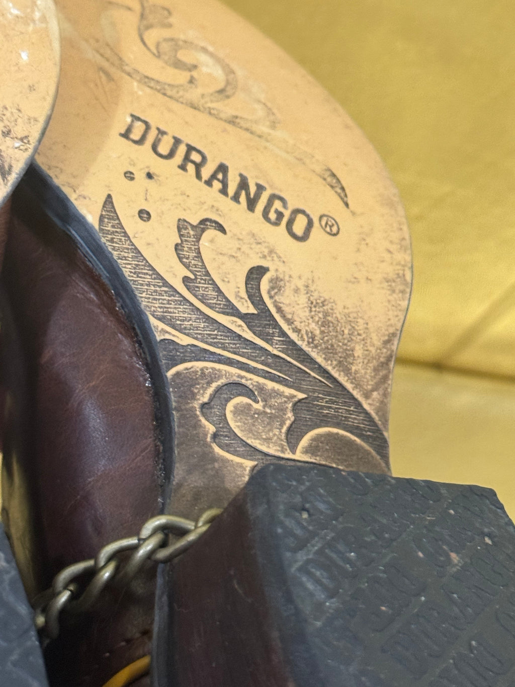 Durango Crush Heartbreaker Brown Leather Cowgirl Boots – Size 7.5