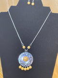 Paparazzi Medallion Meadow Yellow Statement Necklace