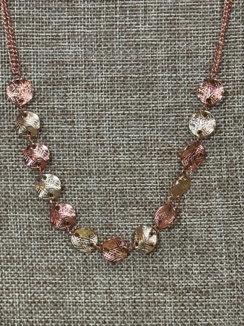 Paparazzi "Simple Sheen" Copper Necklace Set