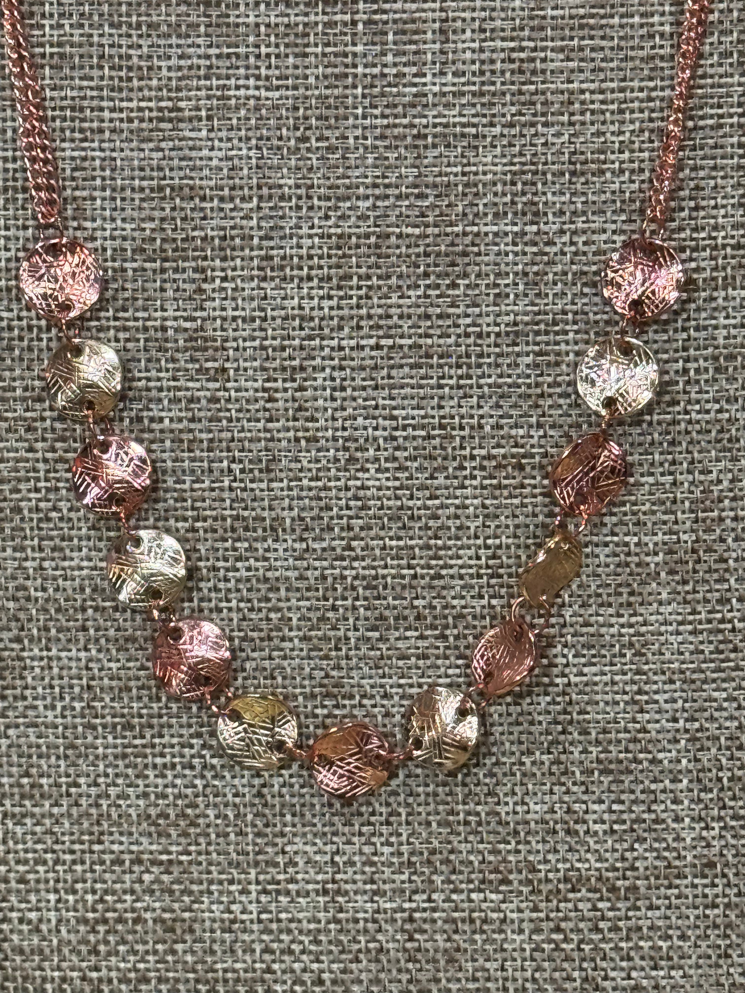 Paparazzi "Simple Sheen" Copper Necklace Set