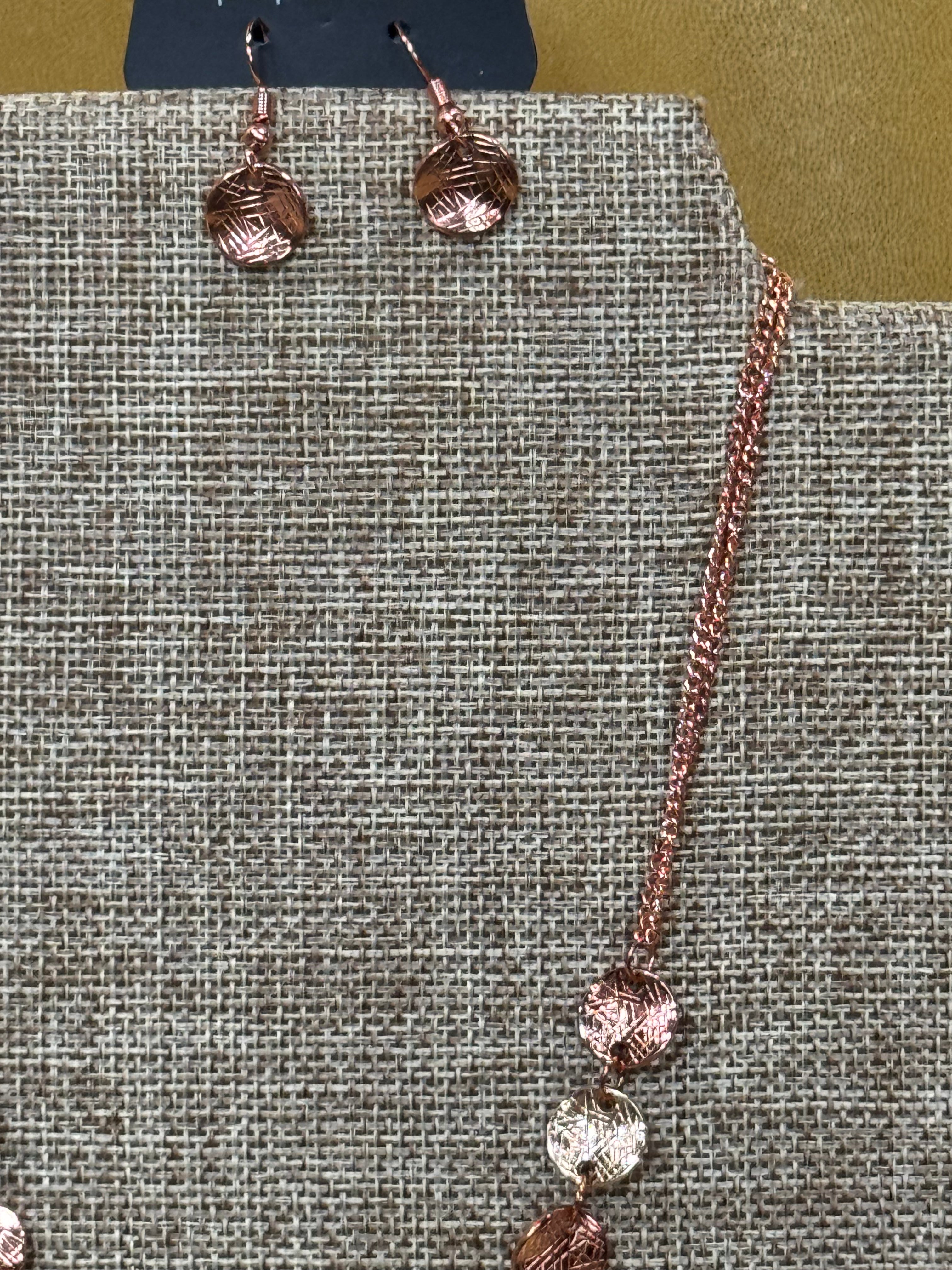 Paparazzi "Simple Sheen" Copper Necklace Set