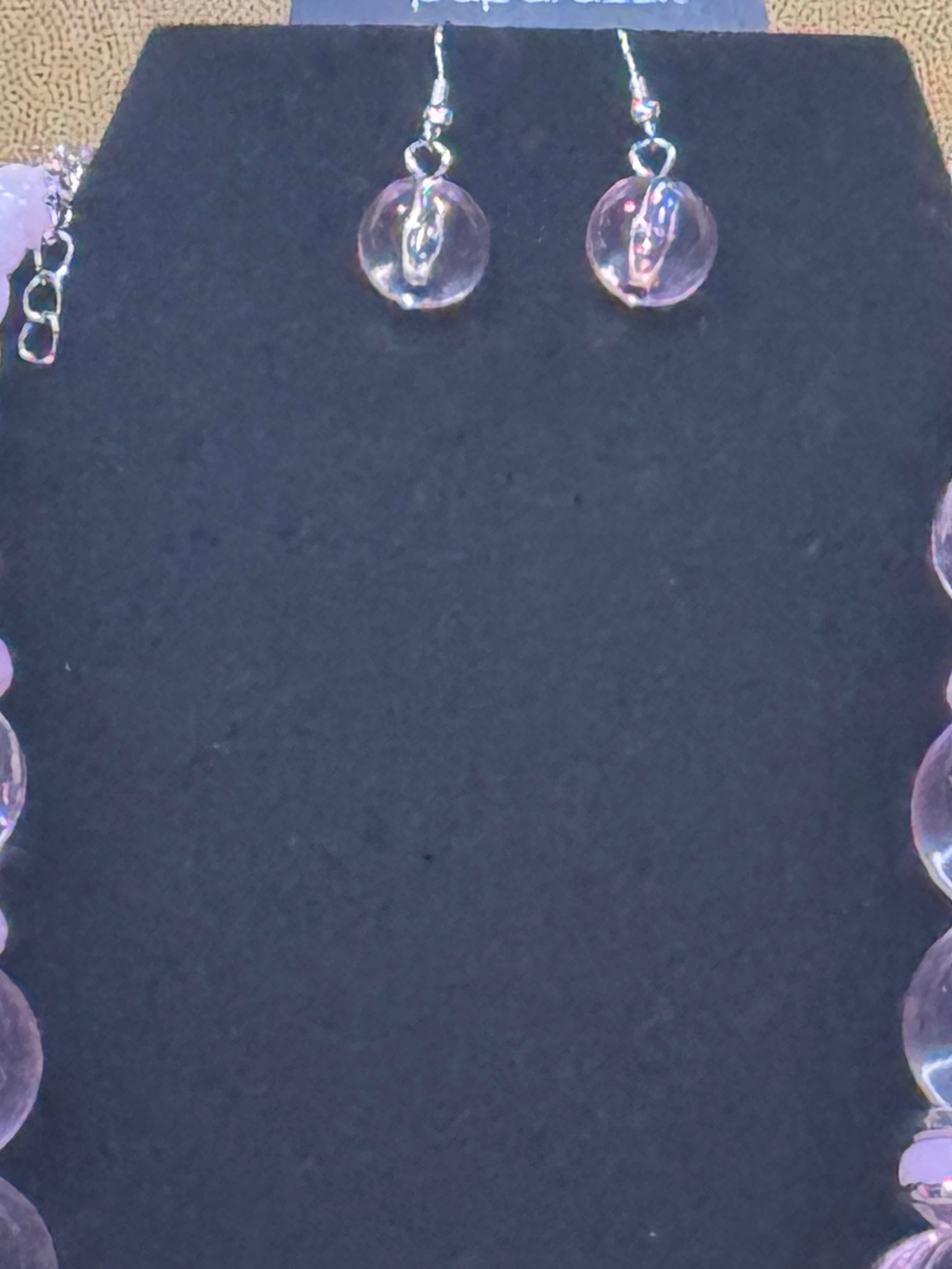 Paparazzi "Bubbly Beauty" Necklace & Earrings Set – Pastel Pink 🌸