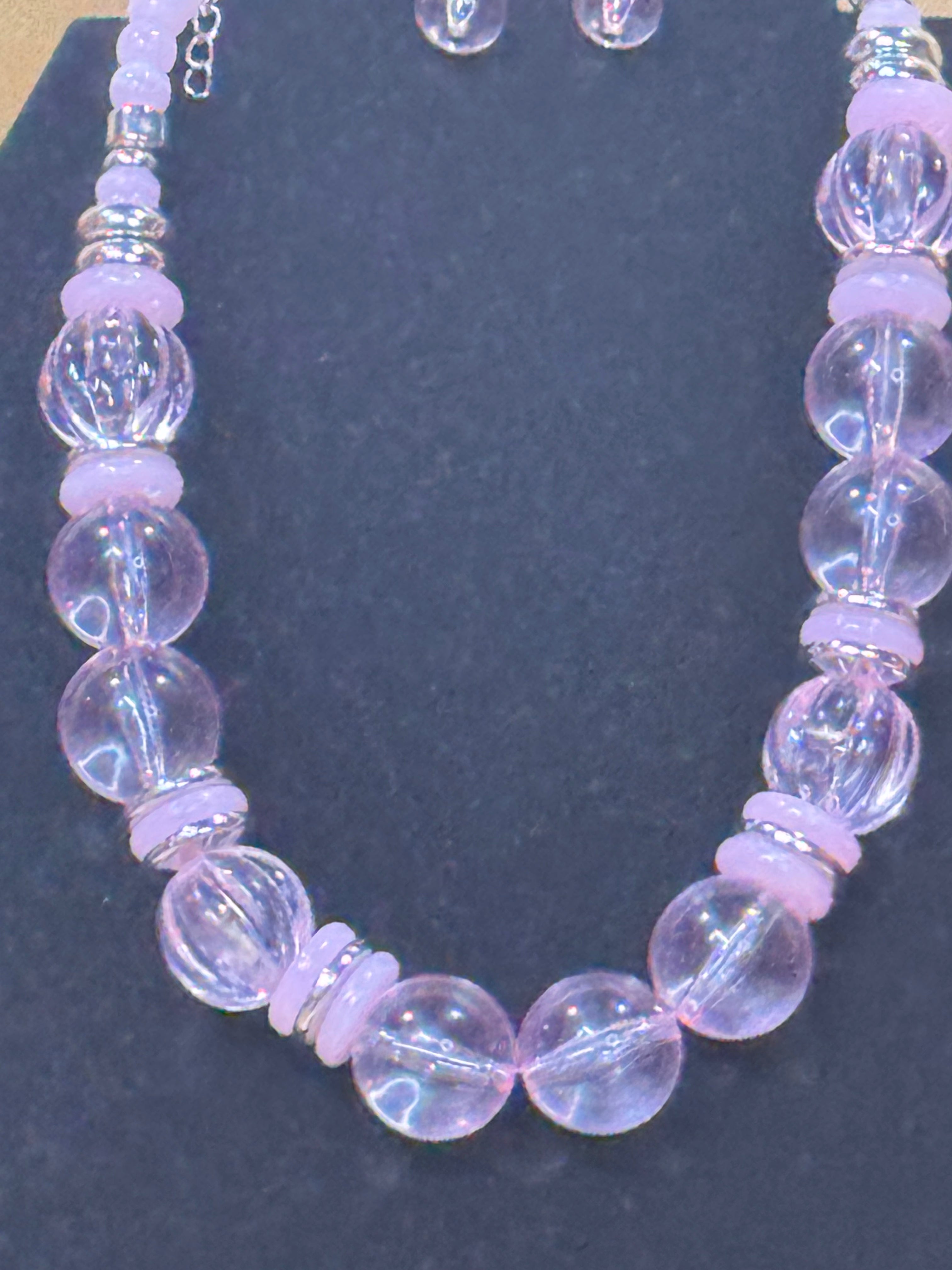 Paparazzi "Bubbly Beauty" Necklace & Earrings Set – Pastel Pink 🌸