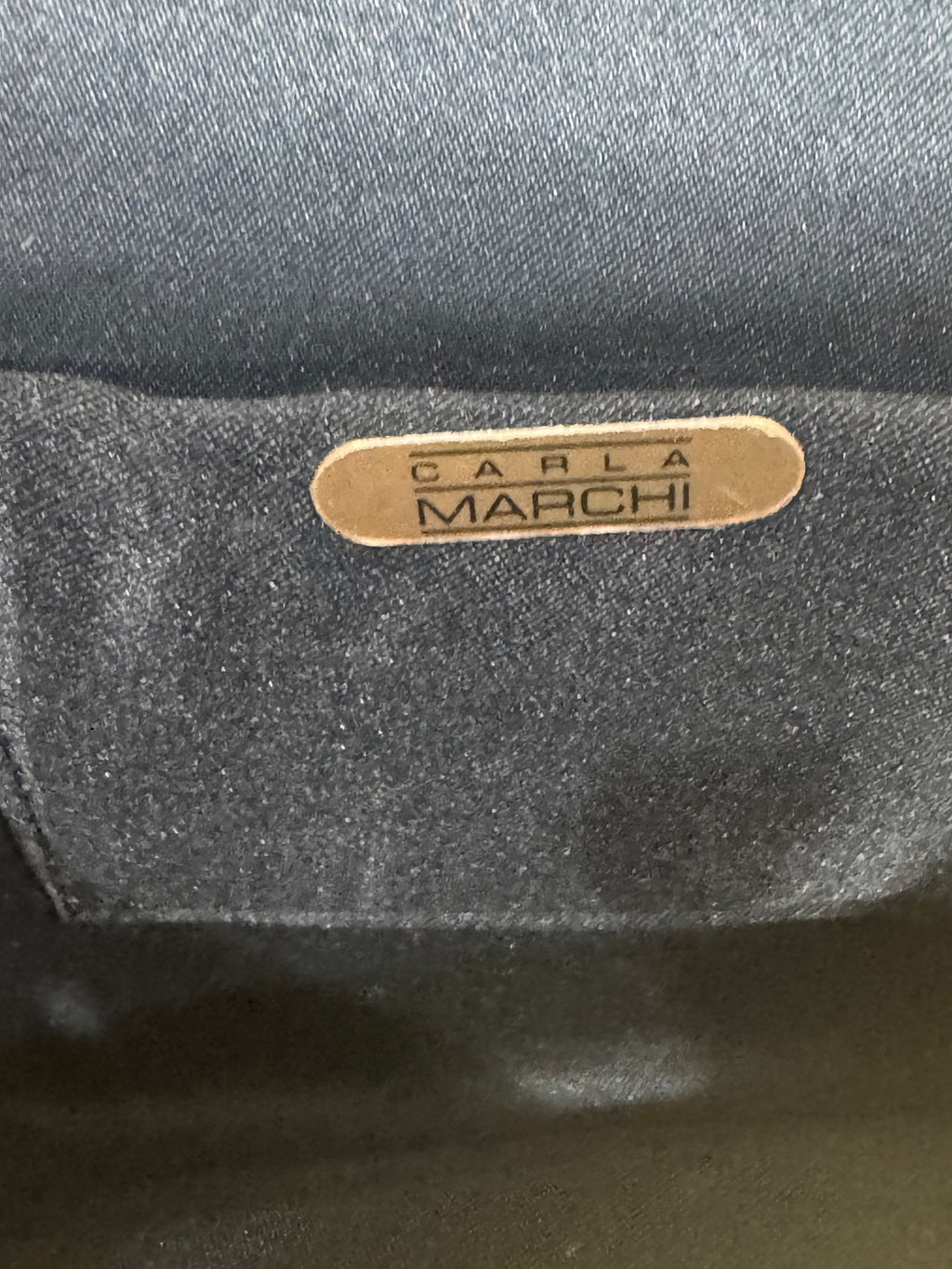 Vintage Carla Marchi Black Velvet Beaded Evening Bag - Handmade