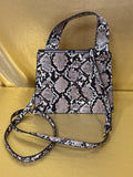 🐍 JustFab Snakeskin Print Structured Mini Crossbody Bag
