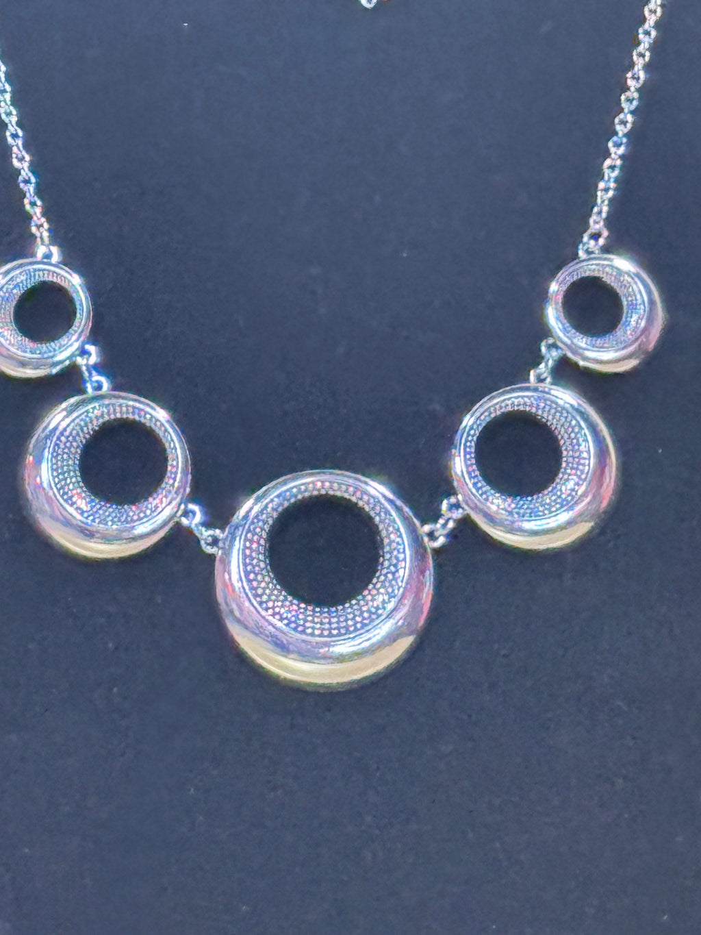 Solar Cycle Silver Necklace Set by Paparazzi
