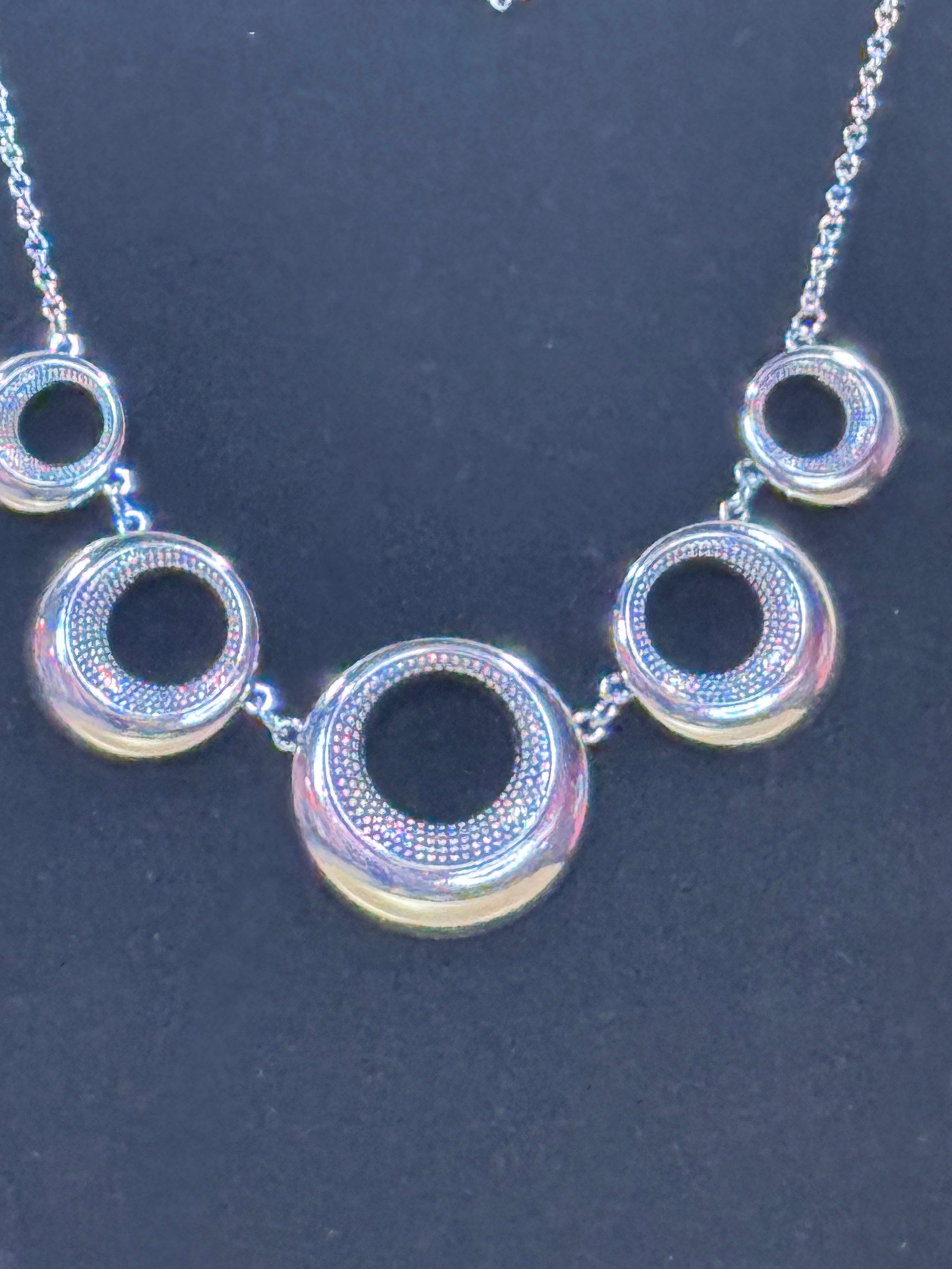 Solar Cycle Silver Necklace Set by Paparazzi