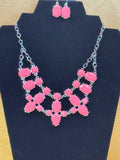 Paparazzi "Significant Influence" Pink Bead Statement Necklace & Earring Set ✨