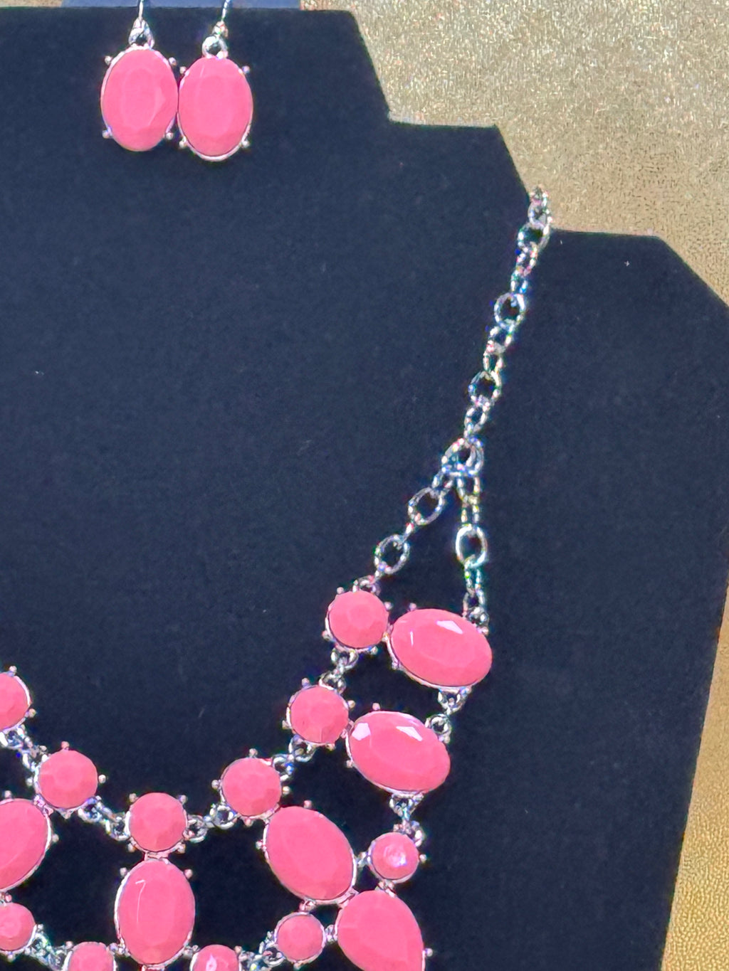 Paparazzi "Significant Influence" Pink Bead Statement Necklace & Earring Set ✨