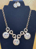 Paparazzi "Hypnotized" Gold Statement Necklace & Earring Set