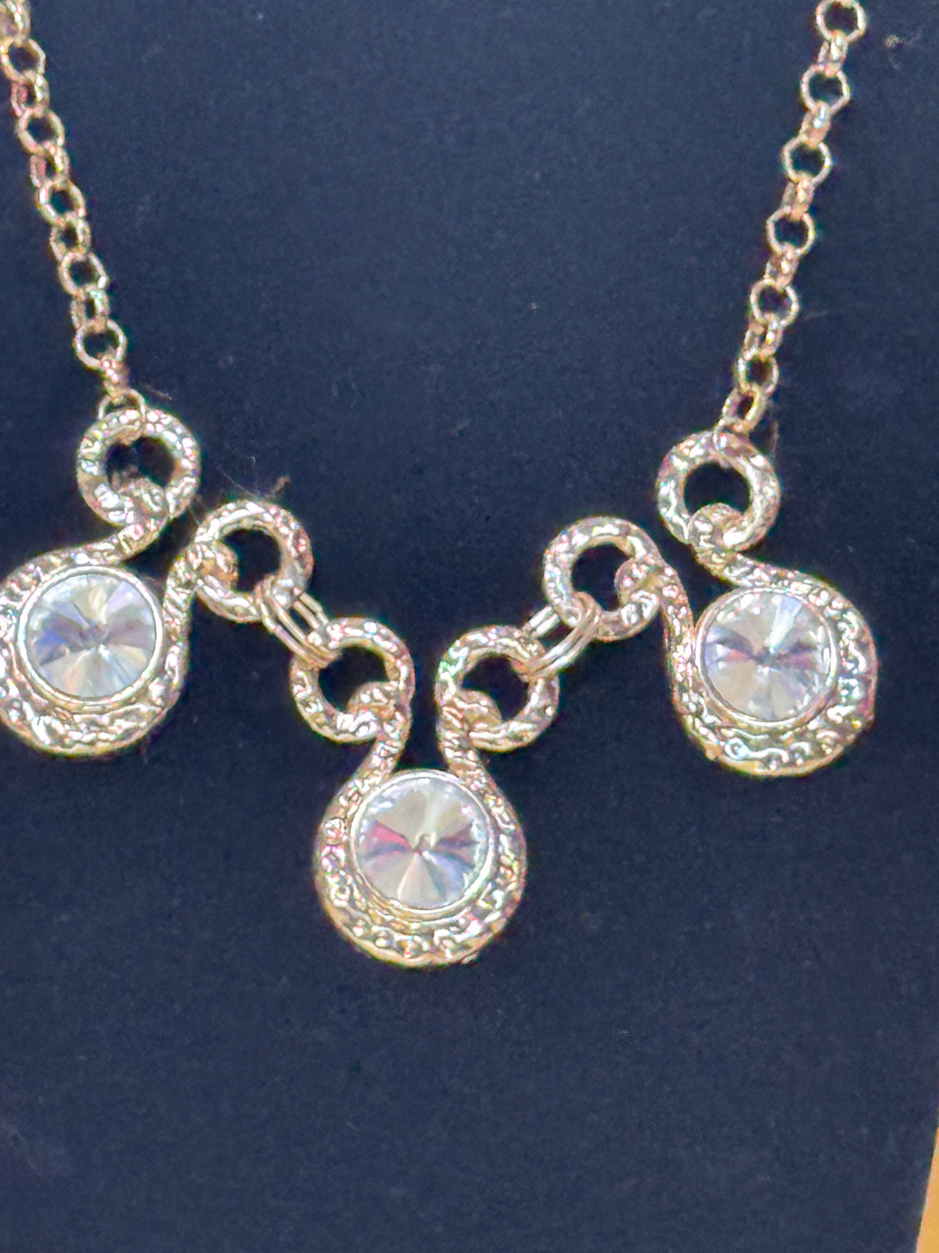 Paparazzi "Hypnotized" Gold Statement Necklace & Earring Set