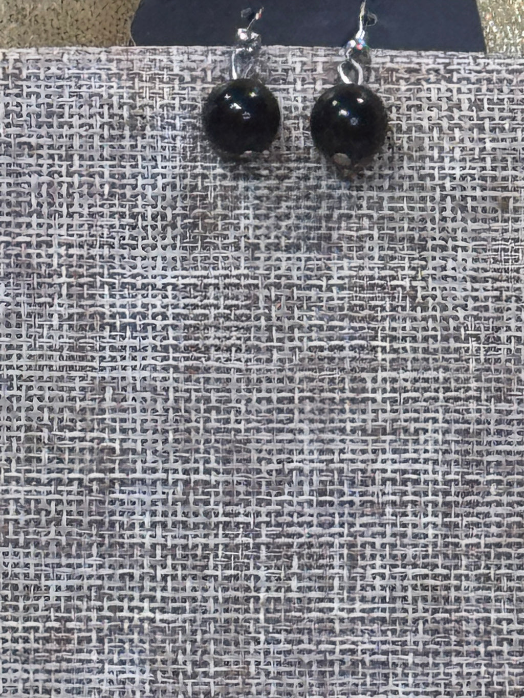 ✨ NWT Paparazzi Jewelry "Really Rococo" Necklace Set - Black Beads & Silver Hoops