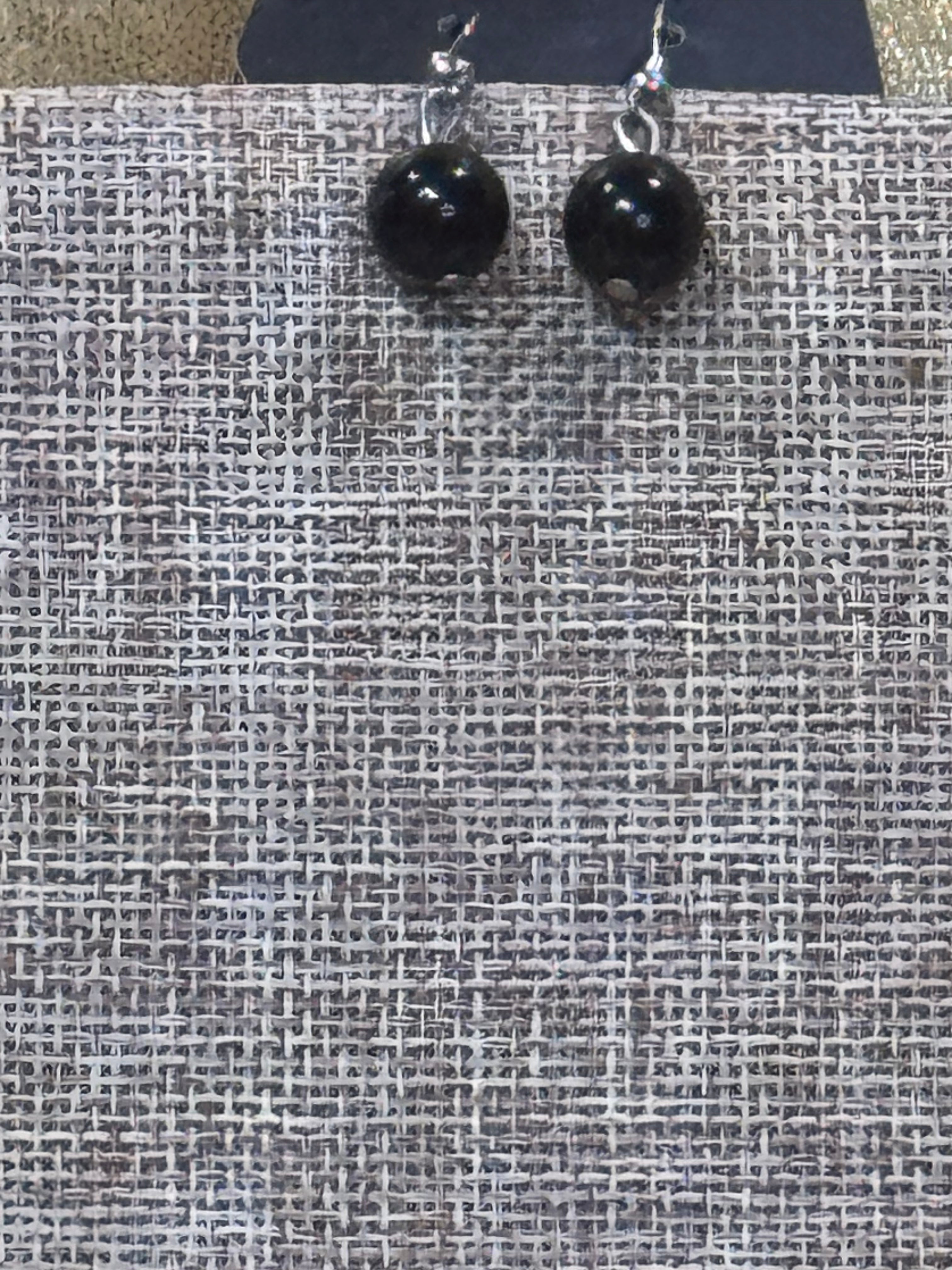 ✨ NWT Paparazzi Jewelry "Really Rococo" Necklace Set - Black Beads & Silver Hoops