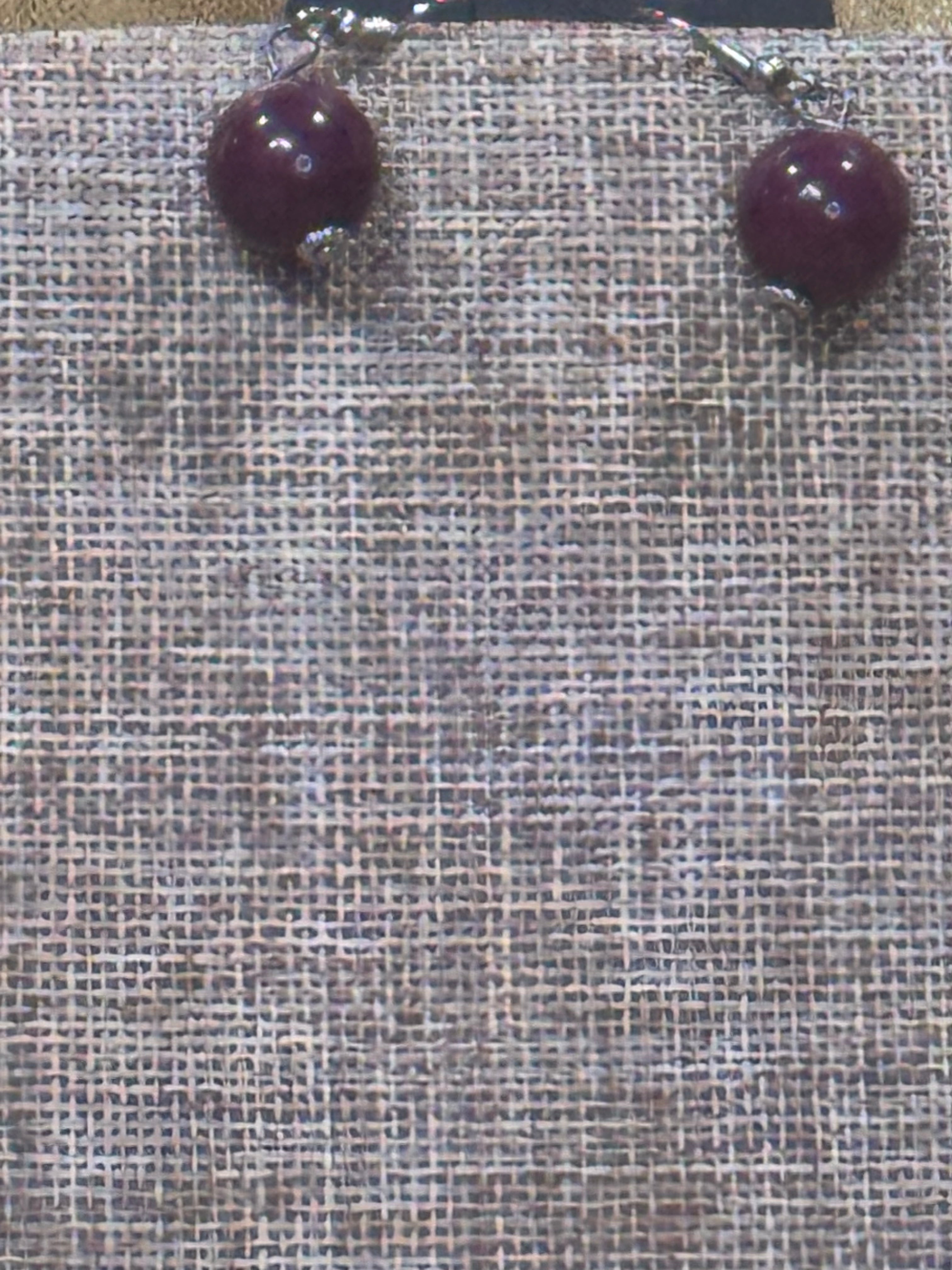 Paparazzi "Gorgeously Globetrotter" Purple Bead Chunky Silver Chain Necklace Set