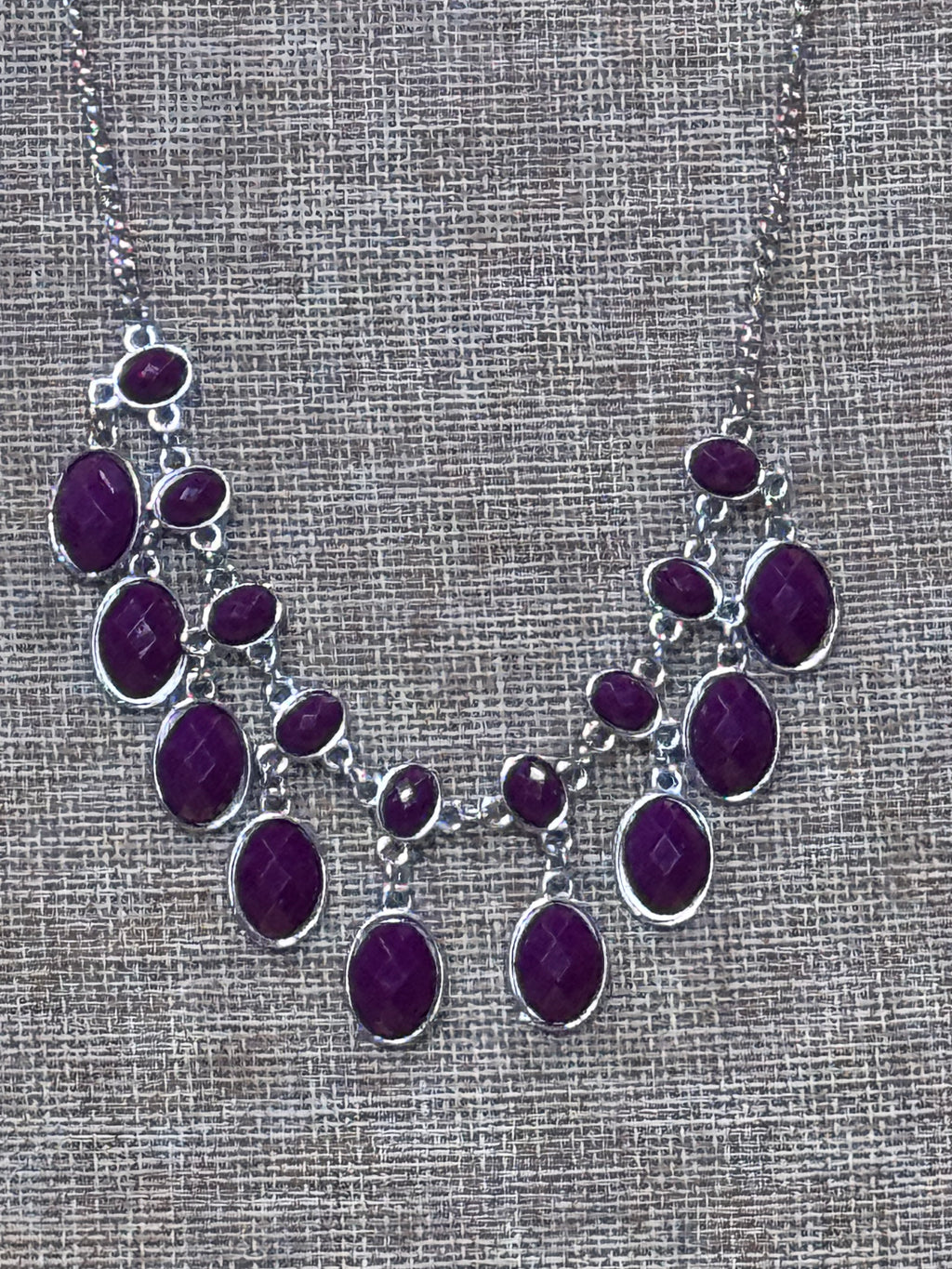 Lady of the POWERHOUSE Purple Necklace & Earring Set by Paparazzi