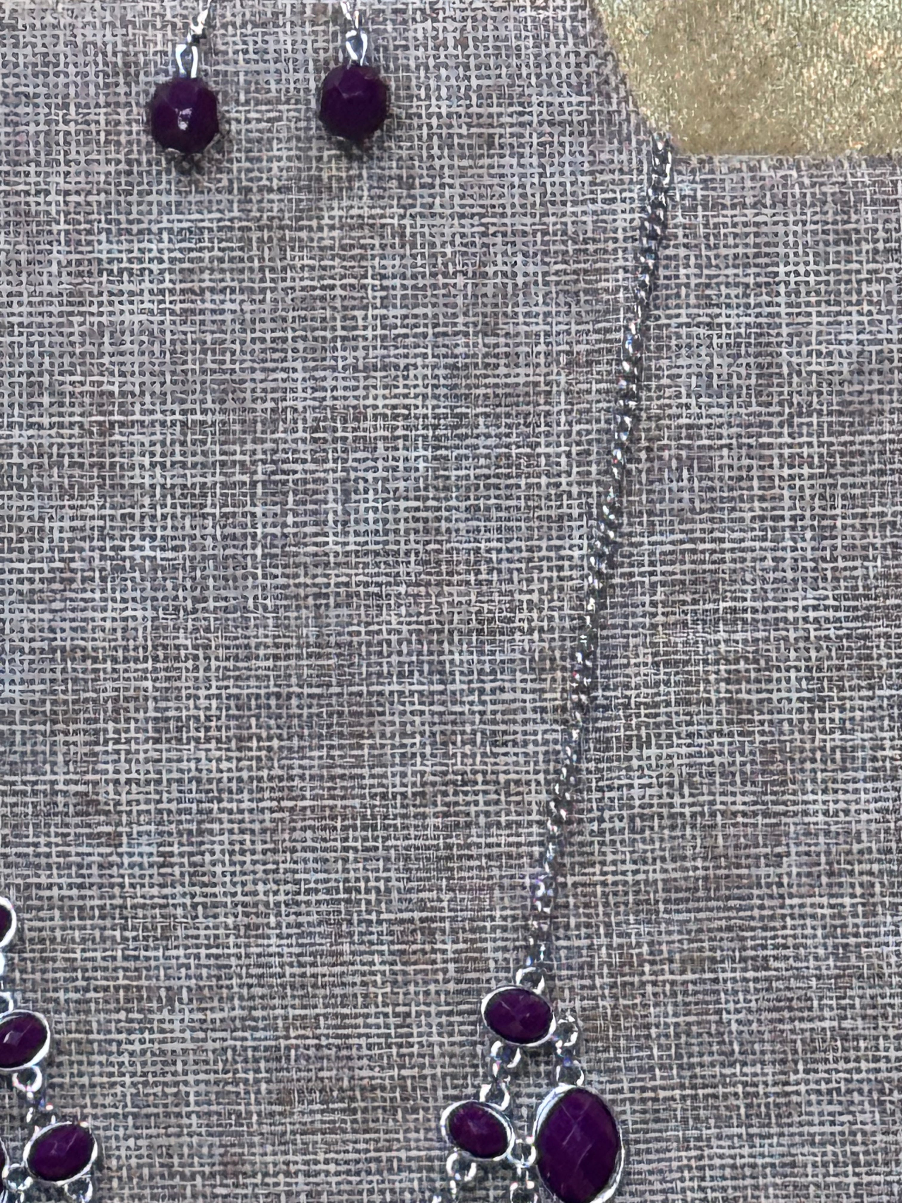 Lady of the POWERHOUSE Purple Necklace & Earring Set by Paparazzi