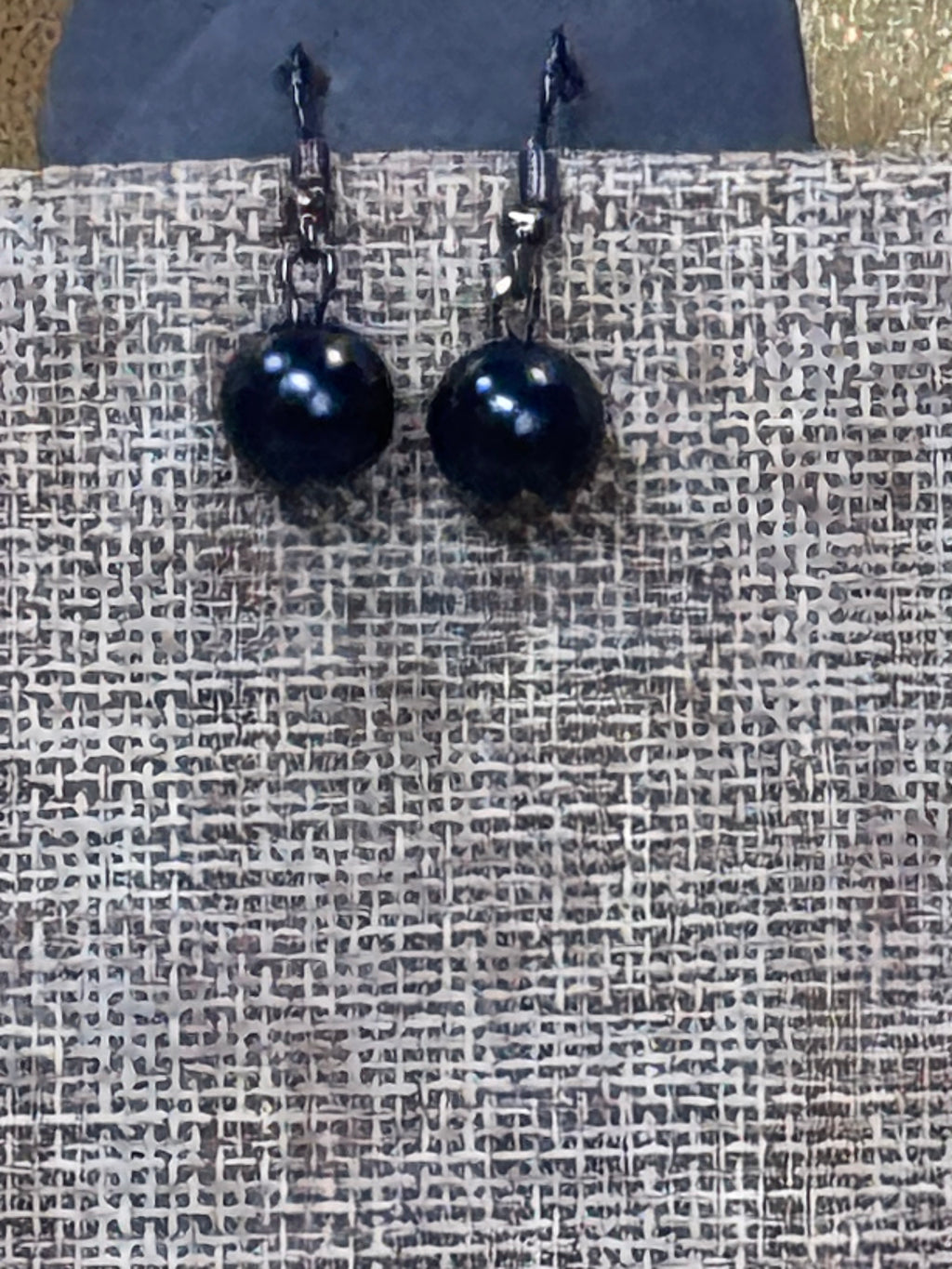 Paparazzi "Color Me CEO" Black & Gunmetal Textured Bead Necklace Set — NWT