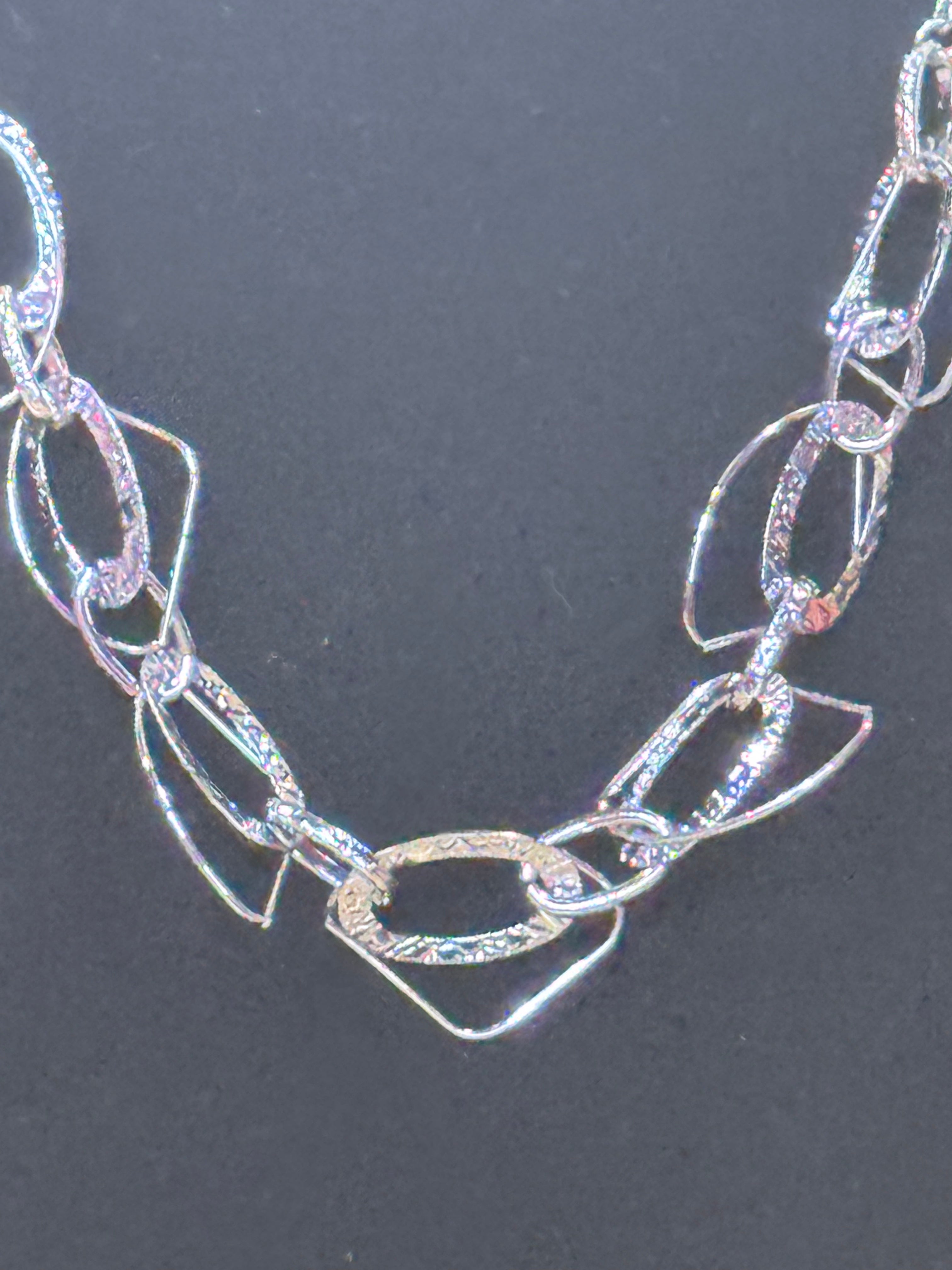 Chic & Modern: Paparazzi "Very Avant-Garde" Silver Geometric Necklace Set