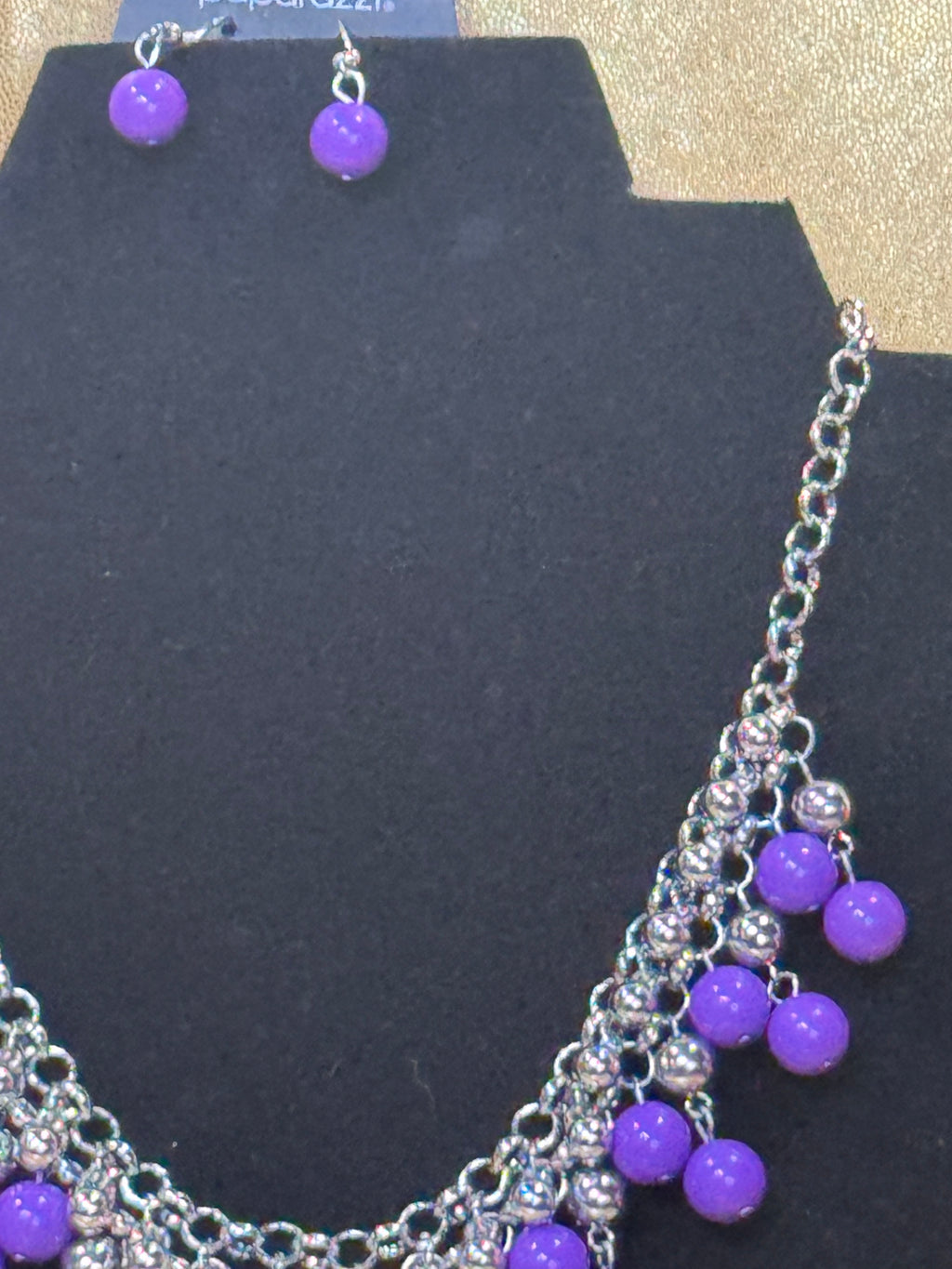 Paparazzi "Friday Night Fringe" Purple Necklace Set