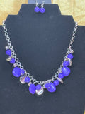 💜 Paparazzi "Flirtatiously Florida" Purple Beaded Statement Necklace & Earring Set 💜