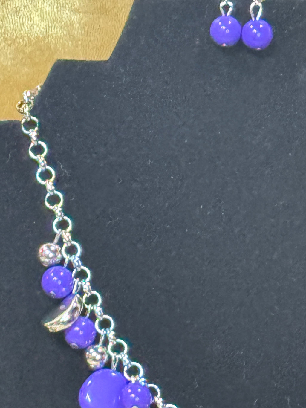 💜 Paparazzi "Flirtatiously Florida" Purple Beaded Statement Necklace & Earring Set 💜