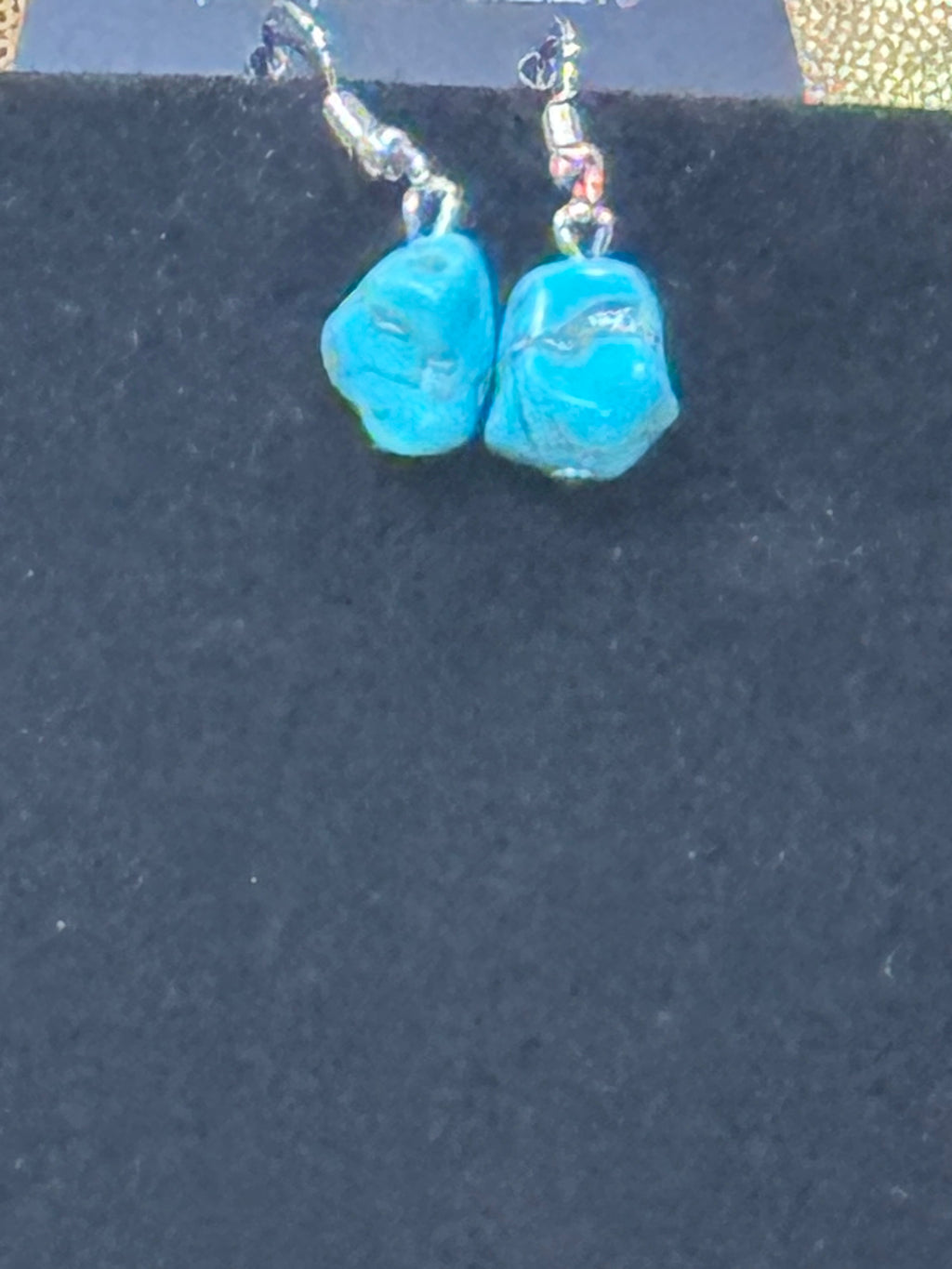 NWT Paparazzi "Southern Sweetheart" Blue Turquoise Charm Necklace & Earring Set