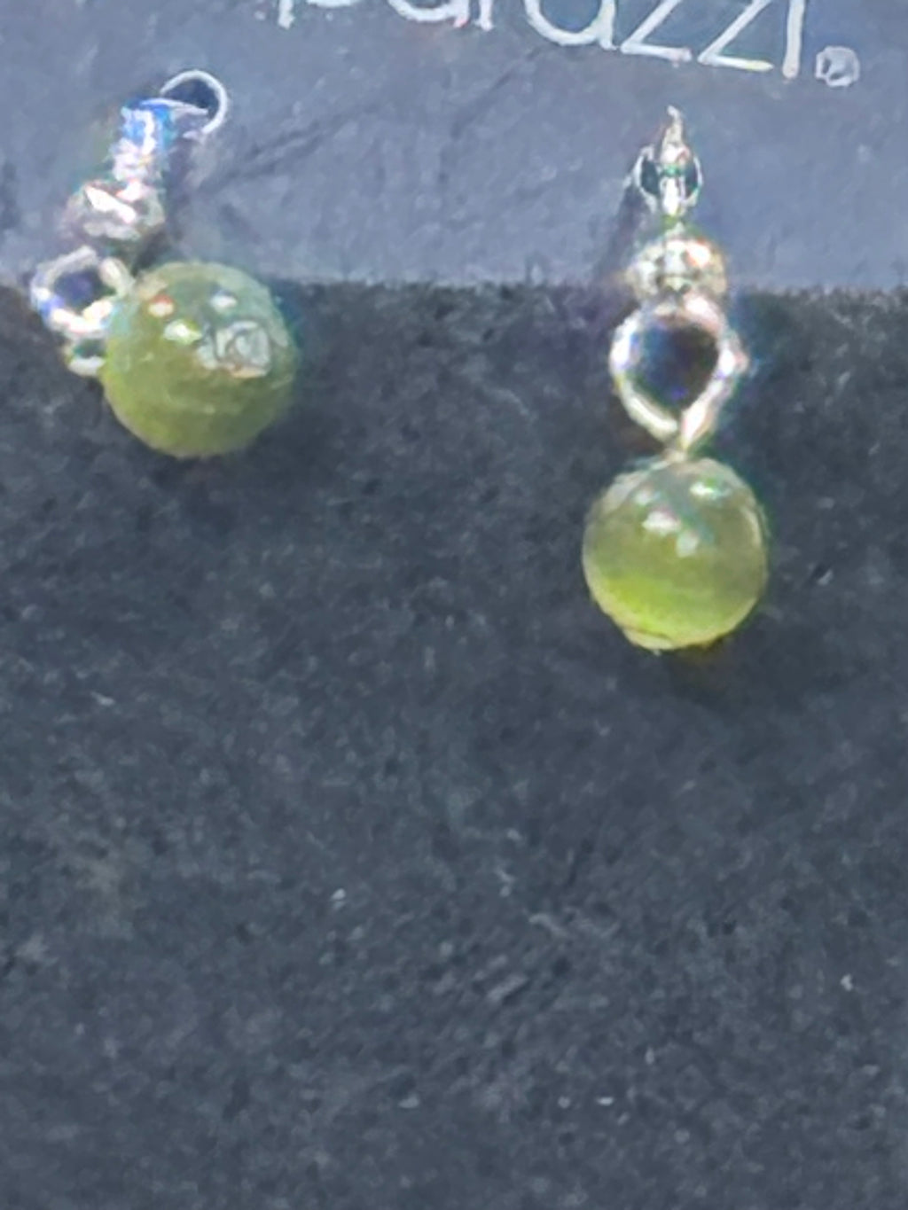 ✨ In Glow Spirits – Green Cat's Eye Teardrop Necklace & Earring Set