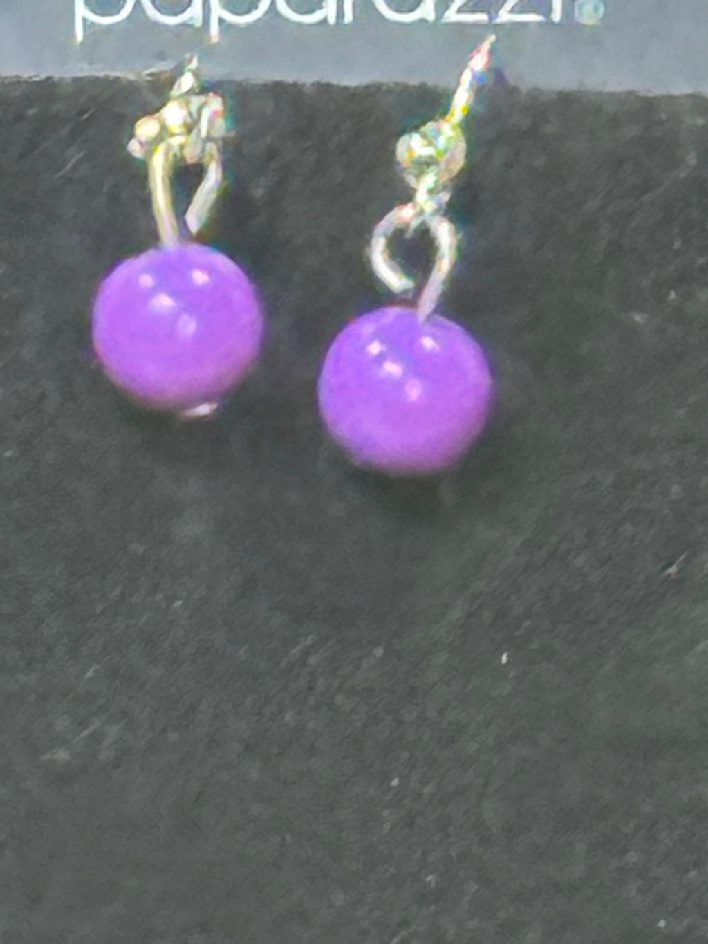 Paparazzi "On Mountain Time" Purple Bead & Silver Spacer Necklace Set