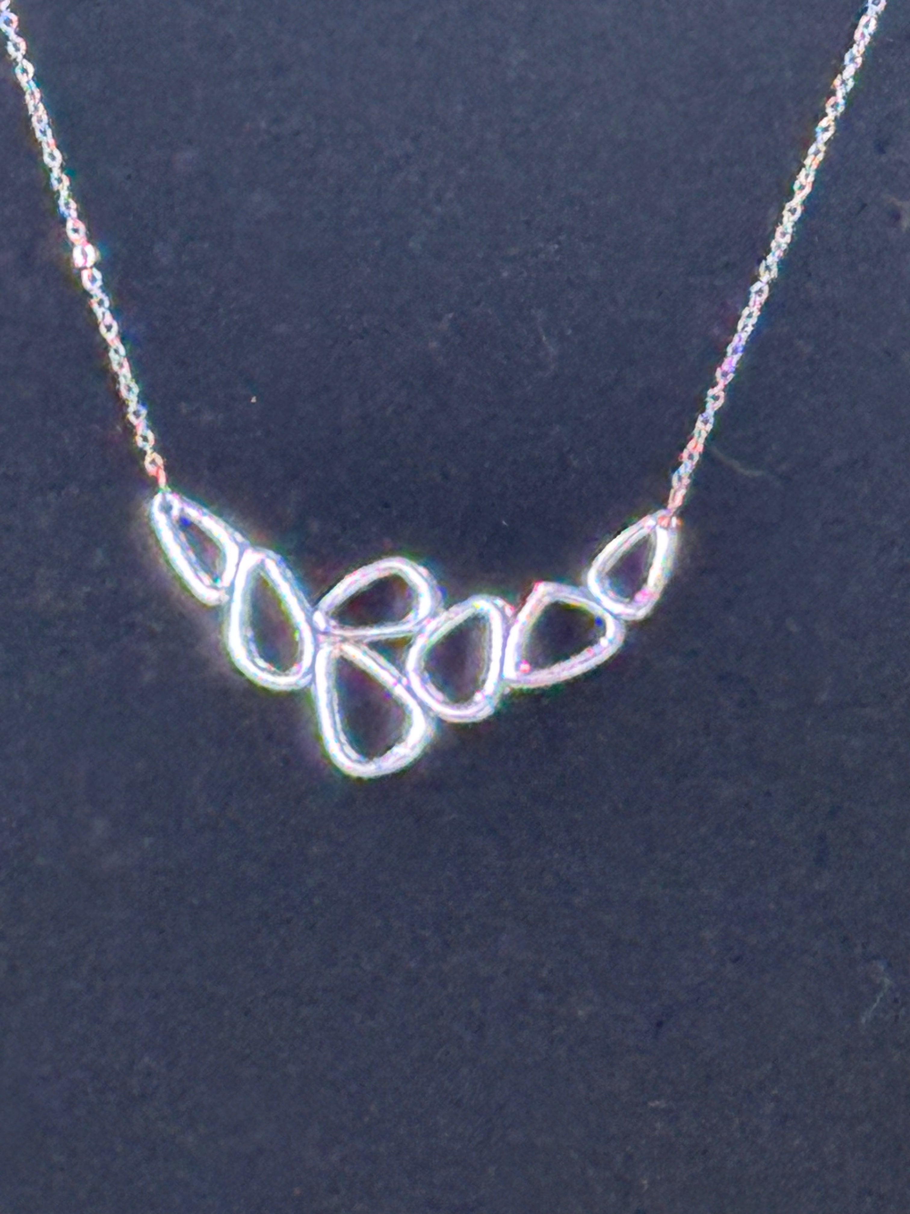 Stunning Paparazzi "Vertigo" Set – Interlocking Rose Gold Geometric Necklace & Earrings