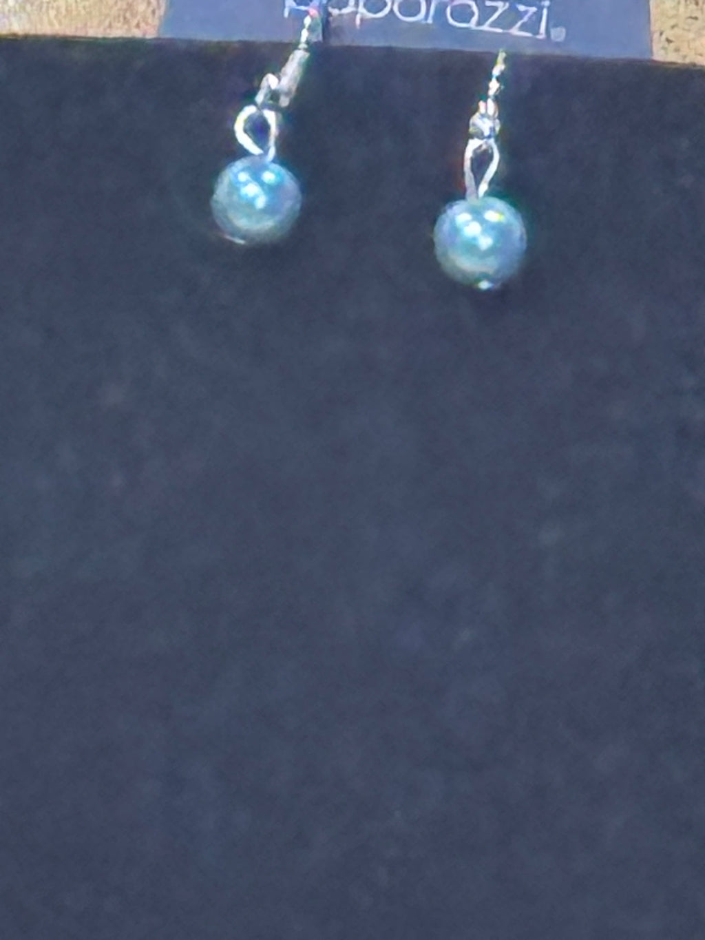 Paparazzi "Timeless Taste" Blue Pearl Lariat Necklace Set
